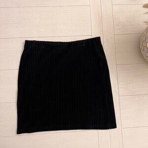 Urban outfitters black micro corduroy mini skirt